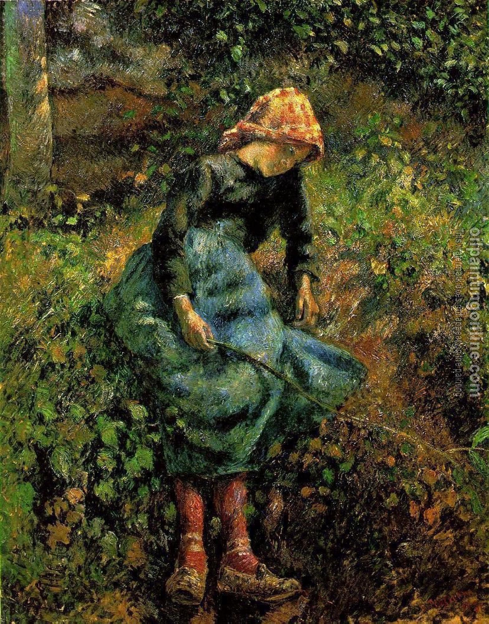 Pissarro, Camille - Young Peasant Girl with Stick